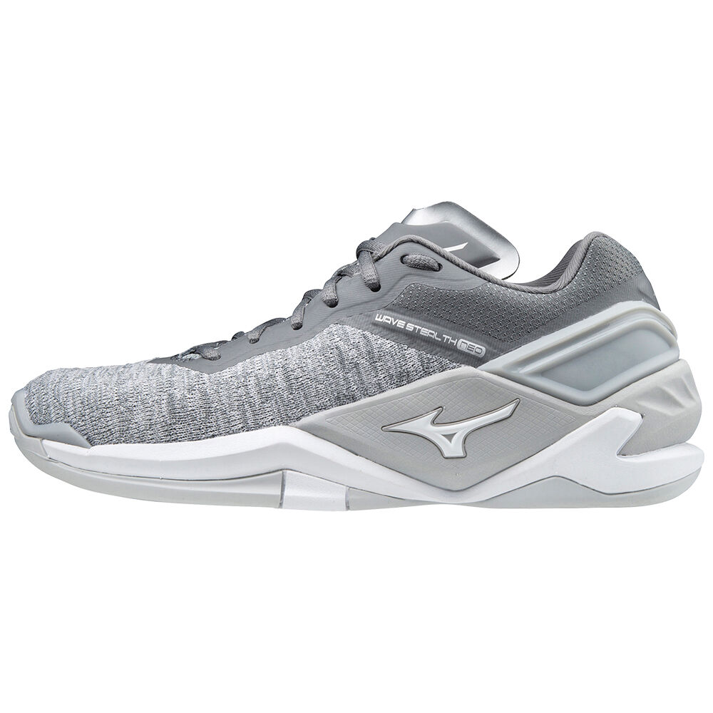 Scarpe Da Pallamano Mizuno Wave Stealth Neo Donna - Bianche/Grigie - 16879-XYEI